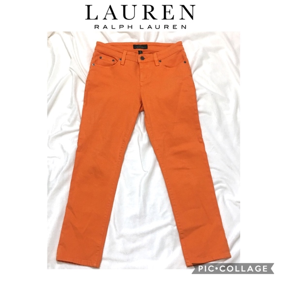 Ralph Lauren Denim - 🌵3/$20 Ralph Lauren Orange Straight Cropped Jeans